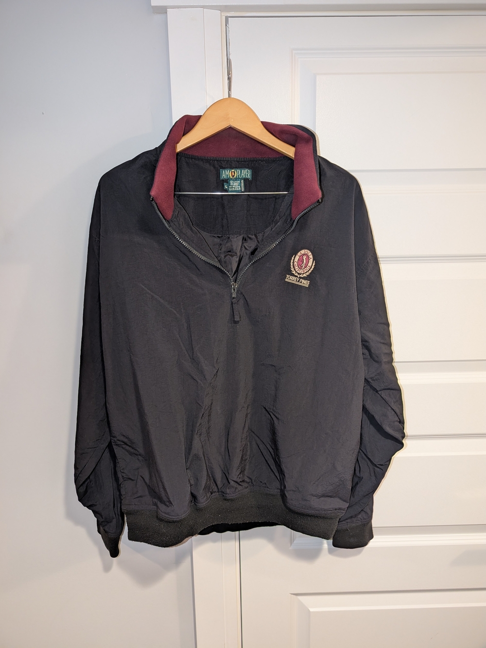 Vintage Arnold Palmer Torrey Pines Half-Zip Golf US Open Windbreaker Jacket